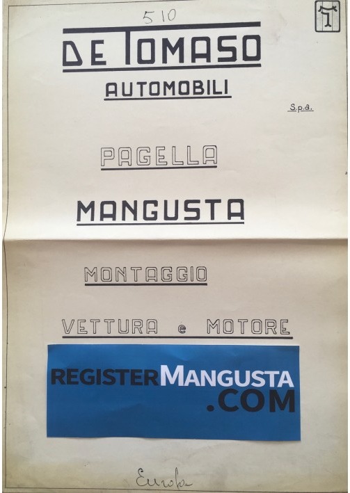Mangusta • #510 (1968)